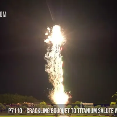 49Shots Crackling bouquet to Titanium Salute