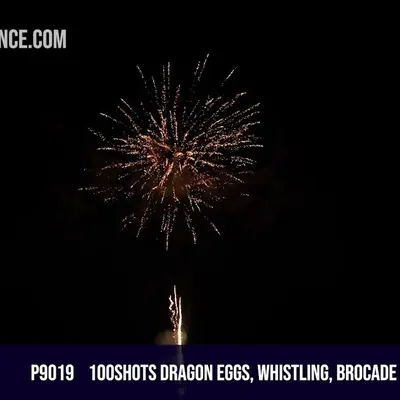 100Shots Dragon eggs/Whistling/Brocade crown red strobe Assorted