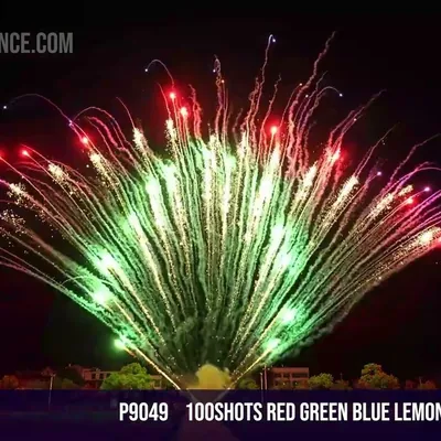 100Shots Red Green Blue Lemon And Crackling