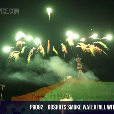 90Shots Smoke Waterfall with white strobe /12Seconds