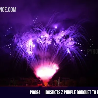 100Shots Z purple bouquet to purple waterfall