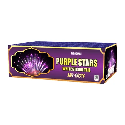 182Shots Z Cake Purple stars white strobe tail