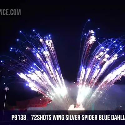 72Shots Wing Silver Spider Blue Dahlia Green Strobe