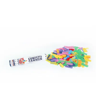 12inch Multi Color Confetti Cannon - paper