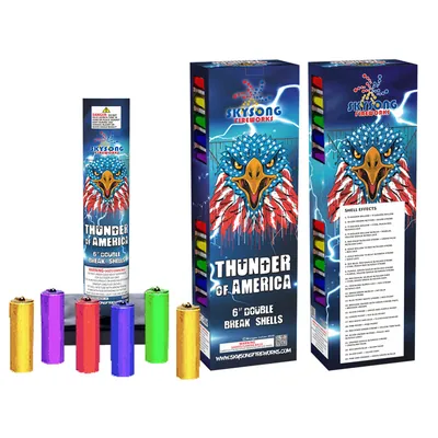 Thunder of America 6" Canister Shells Double Break