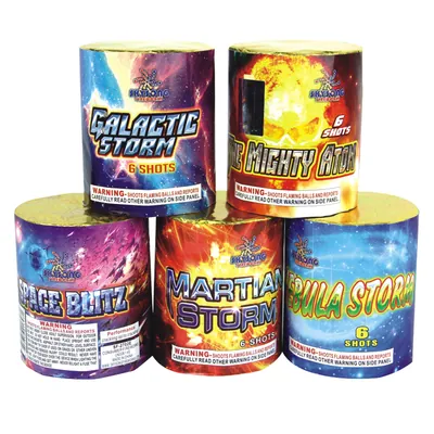 Galactic Storm/The Mighty Atom/Nubula Storm/Martian Storm/Space Blitz 6s Assorted